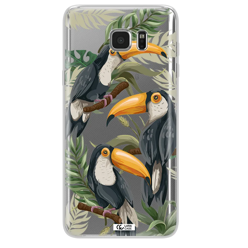 Tropical Bird Samsung Note 5 Clear TPU Case