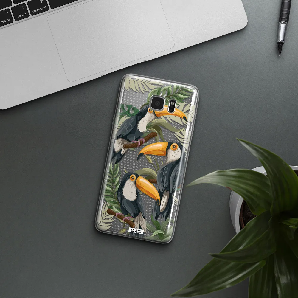 Tropical Bird Samsung Note 5 Clear TPU Case