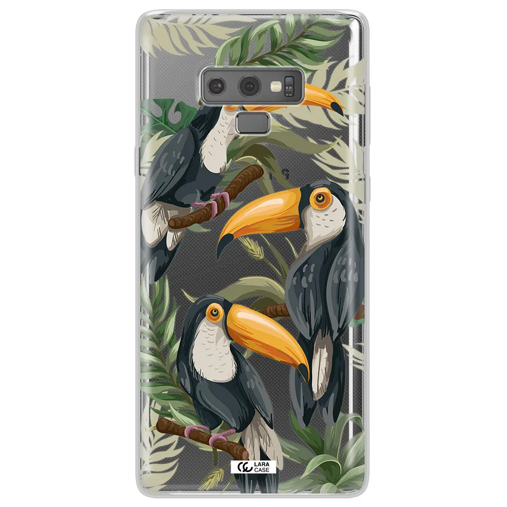Tropical Bird Samsung Note 9 Clear TPU Case