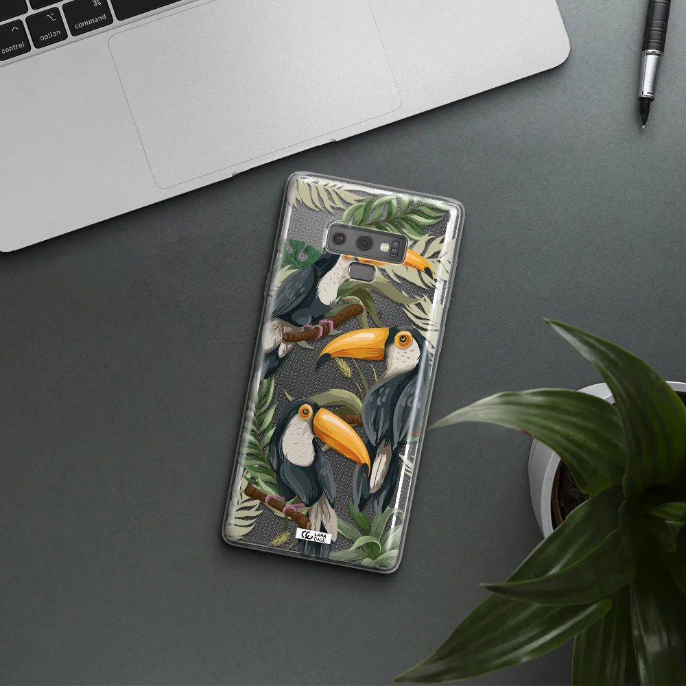 Tropical Bird Samsung Note 9 Clear TPU Case