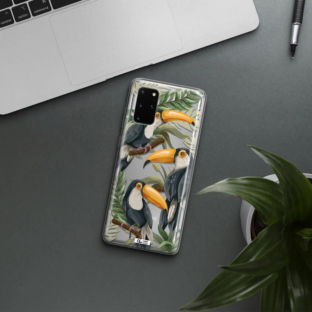 Tropical Bird Samsung S 20 Plus Clear TPU Case
