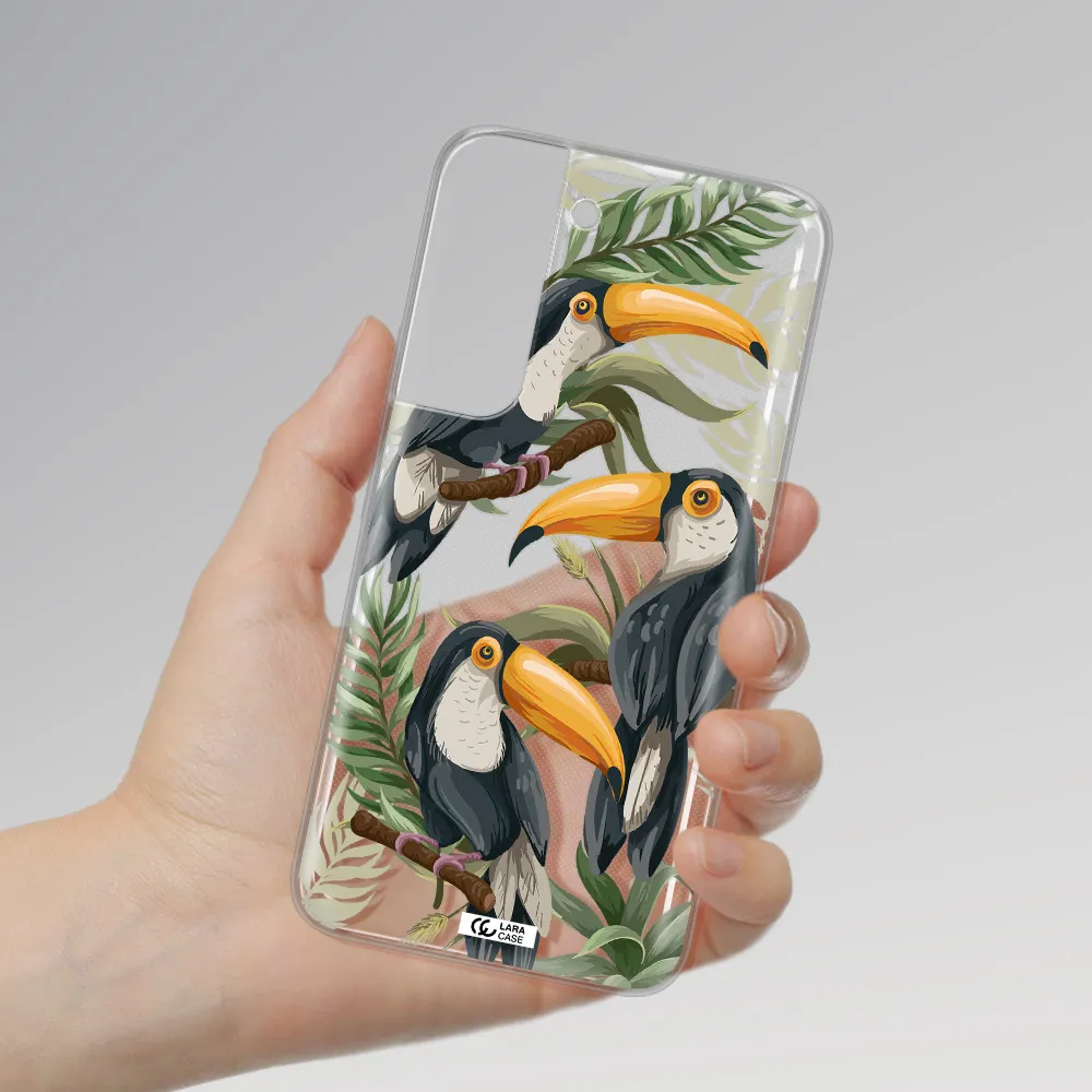 Tropical Bird Samsung S 22 Clear TPU Case