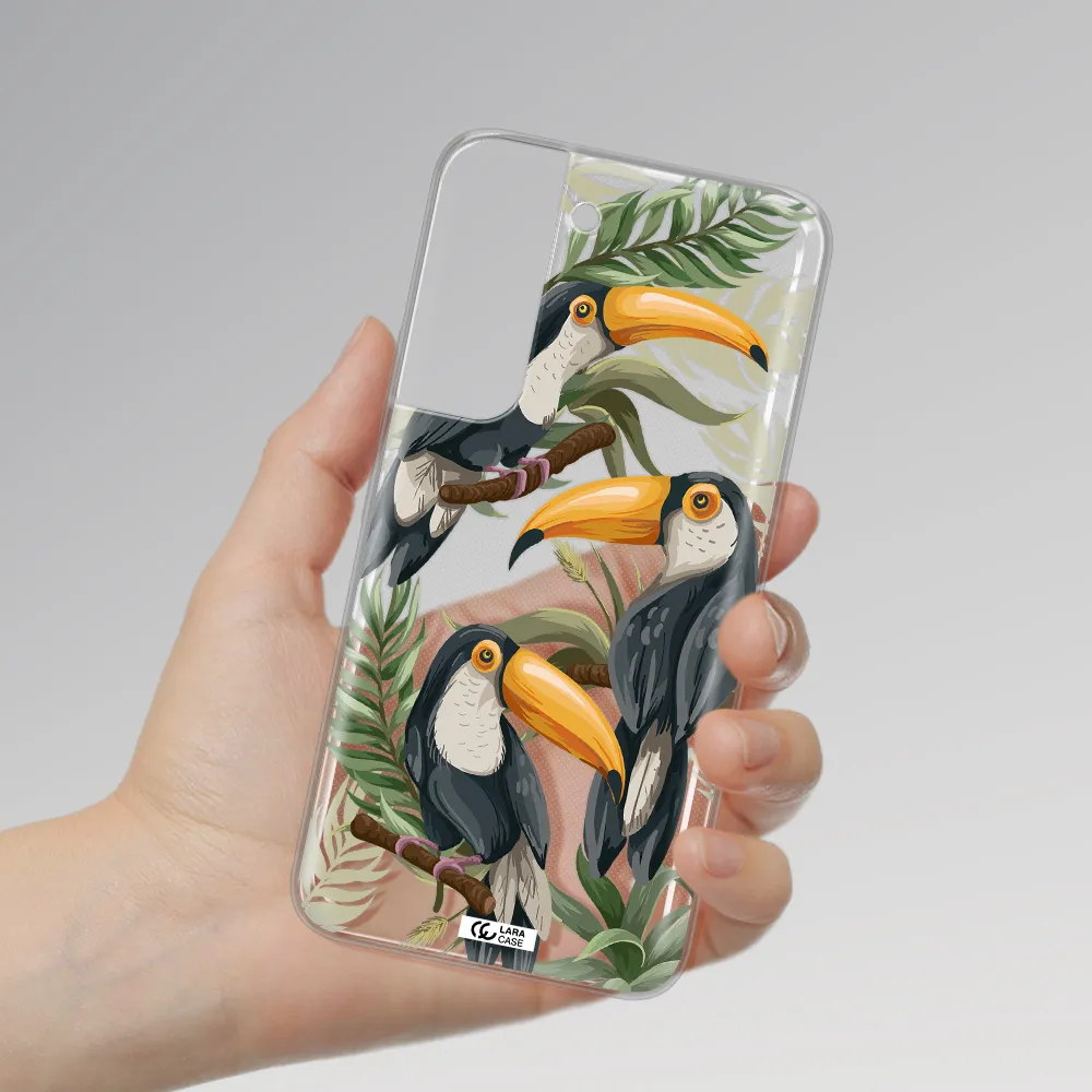 Tropical Bird Samsung S 22 Plus Clear TPU Case