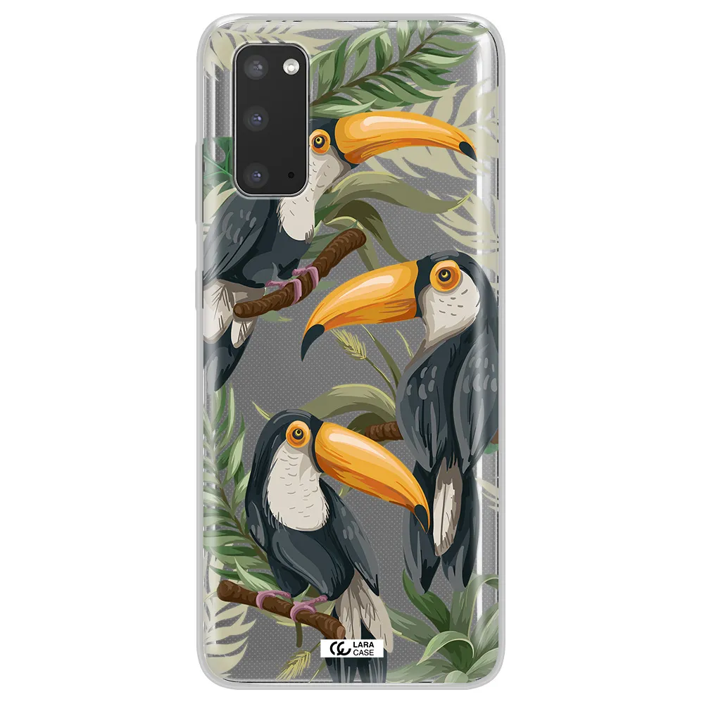 Tropical Bird Samsung S20 Clear TPU Case
