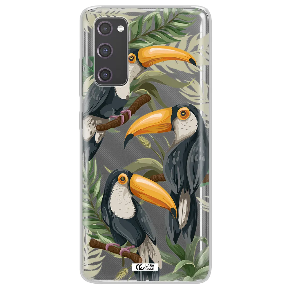 Tropical Bird Samsung S20 Fe Clear TPU Case