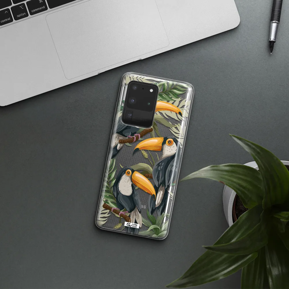 Tropical Bird Samsung S20 Ultra Clear TPU Case