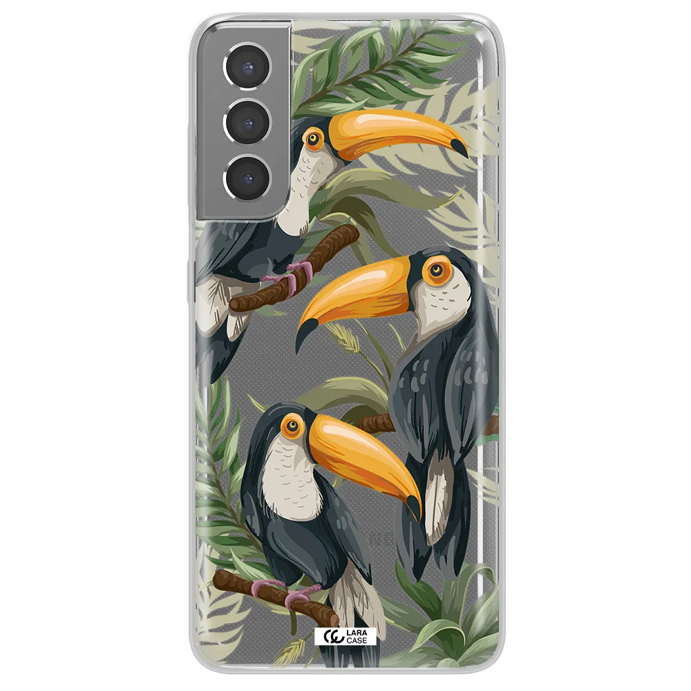 Tropical Bird Samsung S21 Clear TPU Case