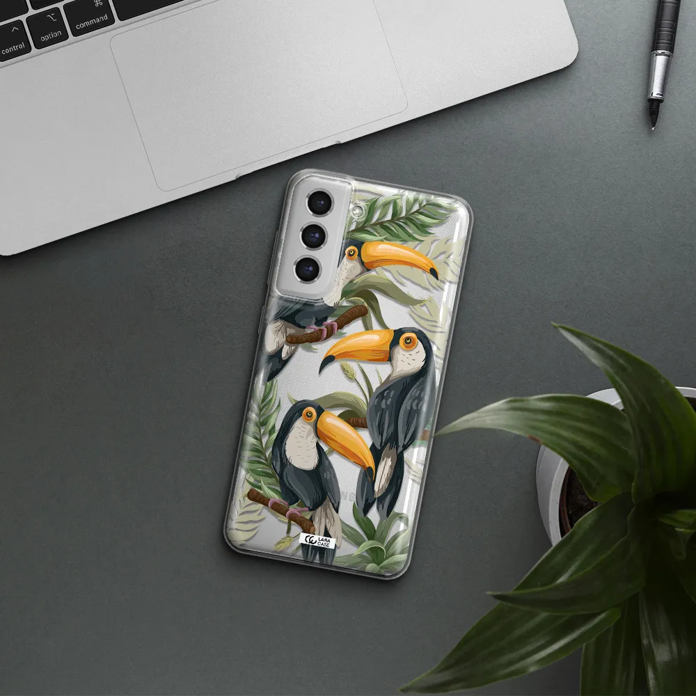 Tropical Bird Samsung S21 Fe Clear Tpu Case