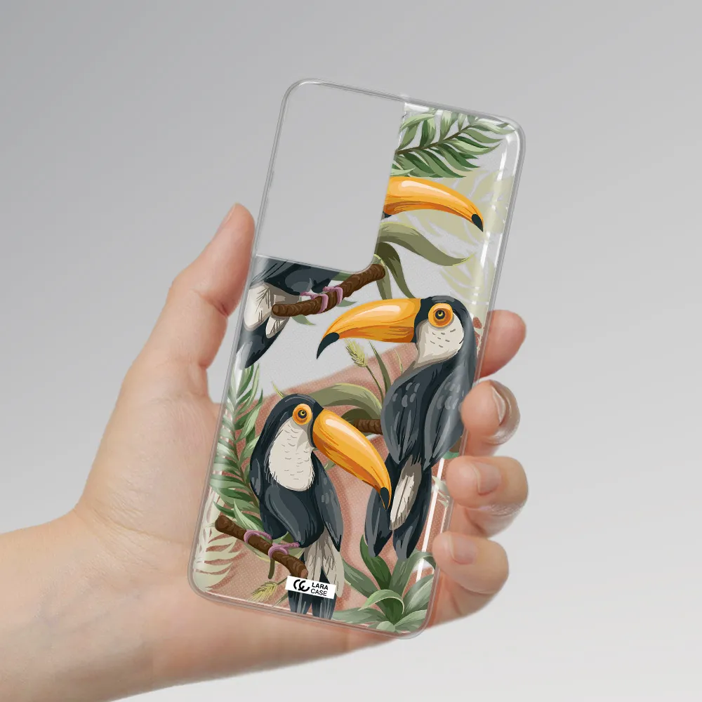 Tropical Bird Samsung S21 Ultra Clear TPU Case