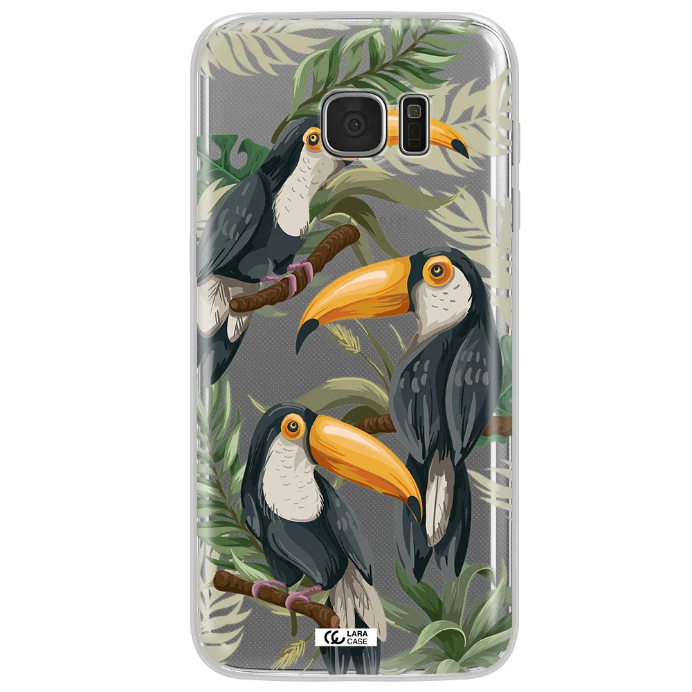 Tropical Bird Samsung S7 Edge Clear TPU Case