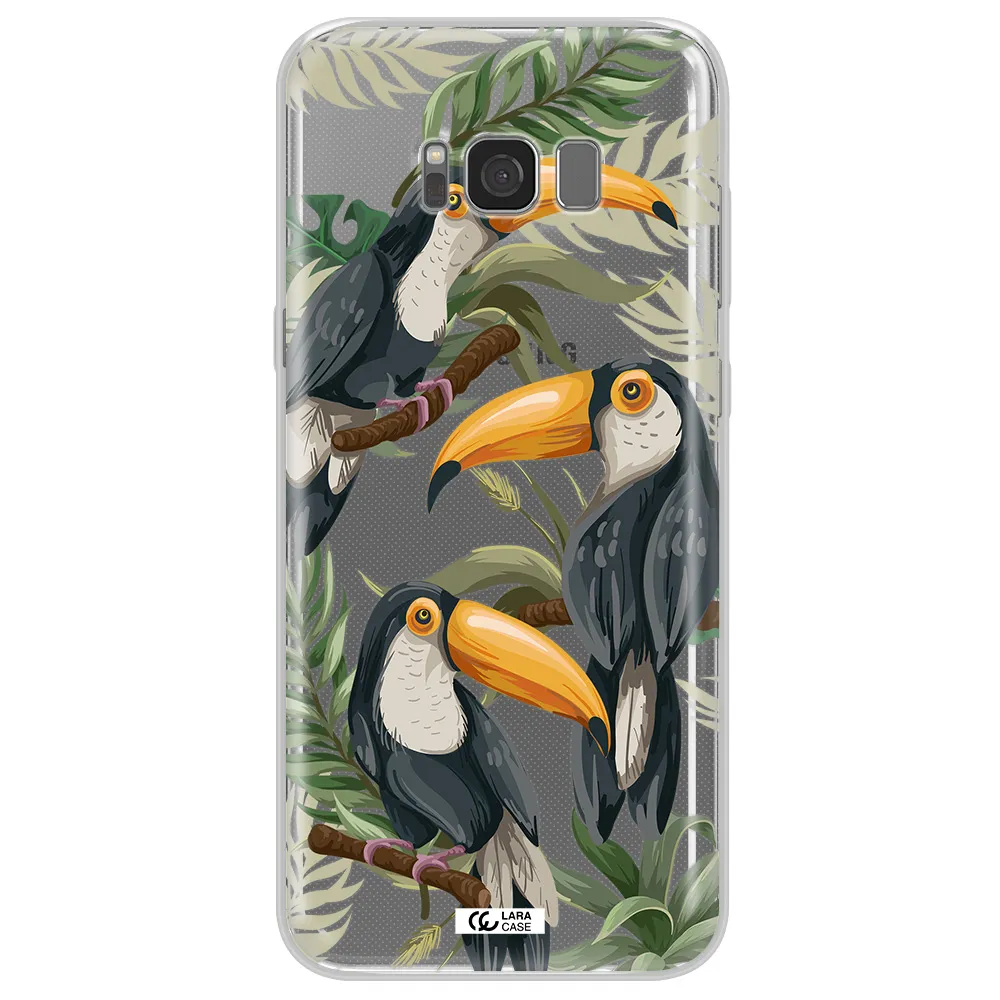 Tropical Bird Samsung S8 Clear TPU Case
