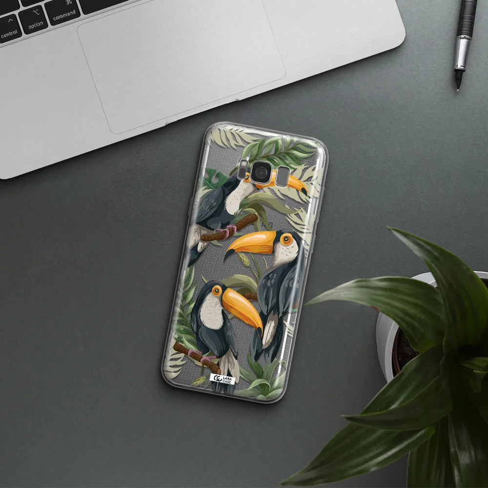 Tropical Bird Samsung S8 Clear TPU Case