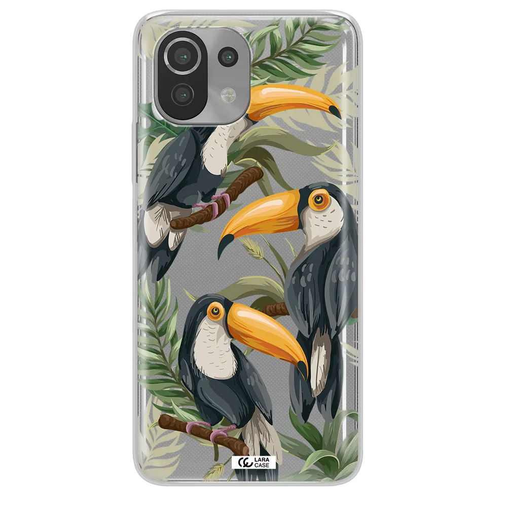 Tropical Bird Xiaomi Mi 11 Lite Clear TPU Case