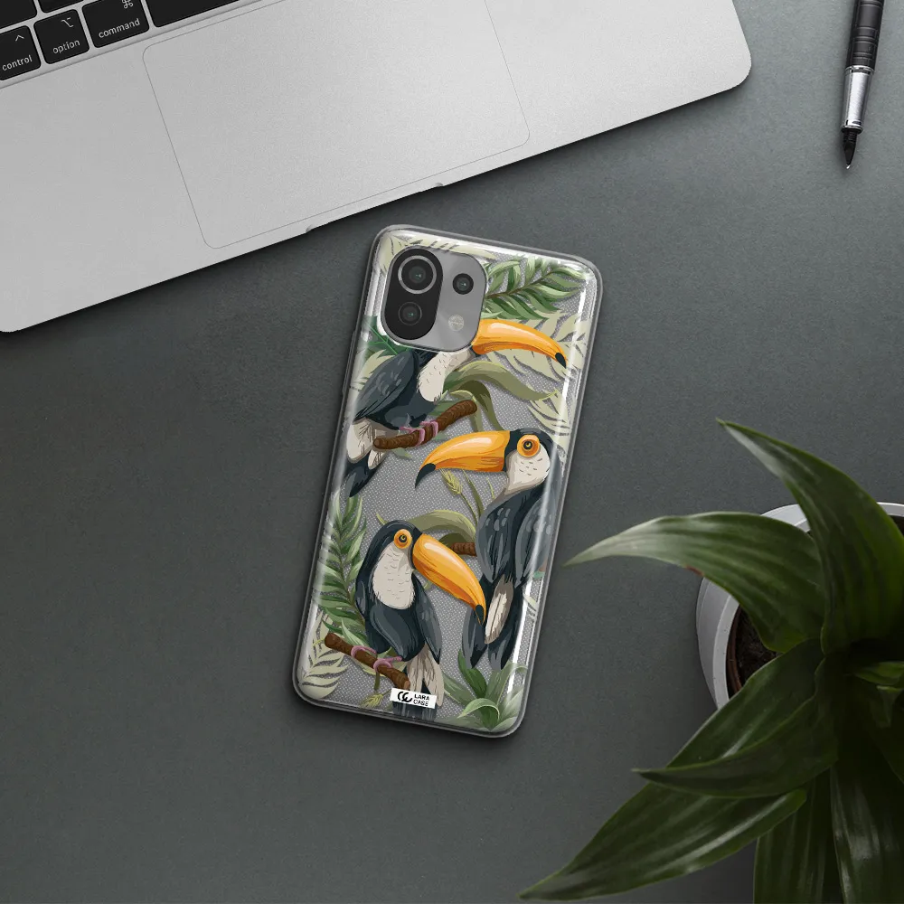 Tropical Bird Xiaomi Mi 11 Lite Clear TPU Case