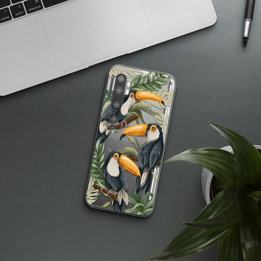 Tropical Bird Xiaomi Mi Note 10 Clear TPU Case