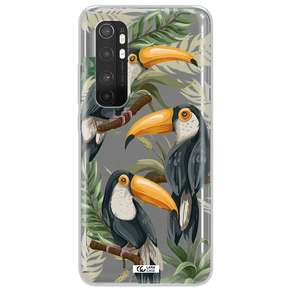 Tropical Bird Xiaomi Mi Note 10 Lite Clear TPU Case