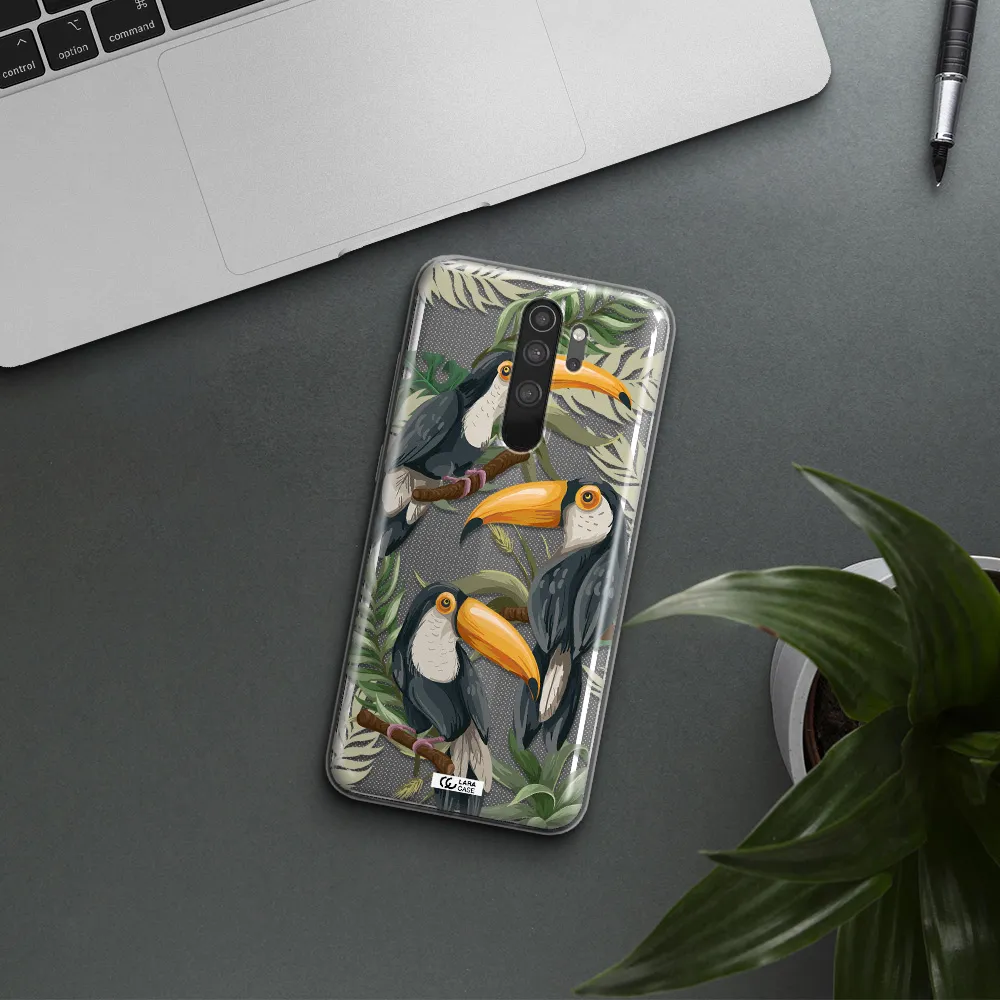 Tropical Bird Xiaomi Note 8 Pro Clear TPU Case