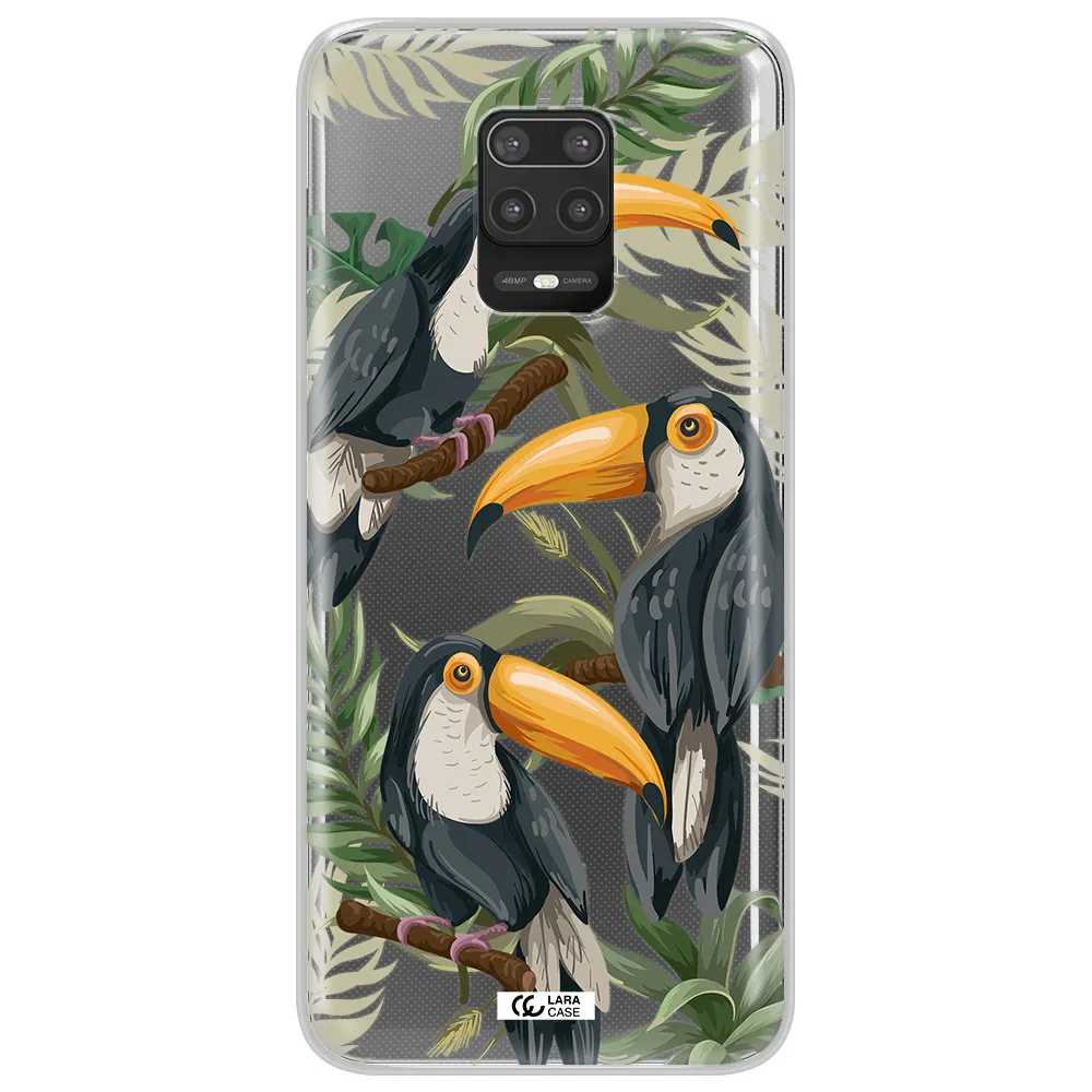 Tropical Bird Xiaomi Note 9S Clear TPU Case