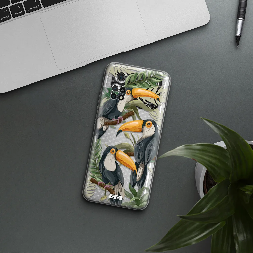 Tropical Bird Xiaomi Poco M4 Pro 4G Clear Tpu Case