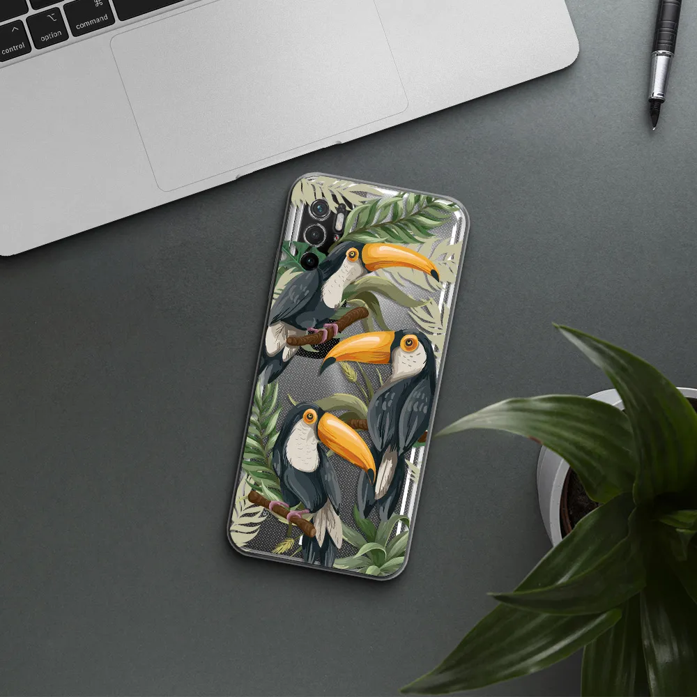 Tropical Bird Xiaomi Poco M4 Pro 5G Clear Tpu Case