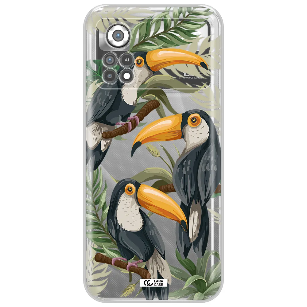 Tropical Bird Xiaomi Poco X4 Pro Clear TPU Case