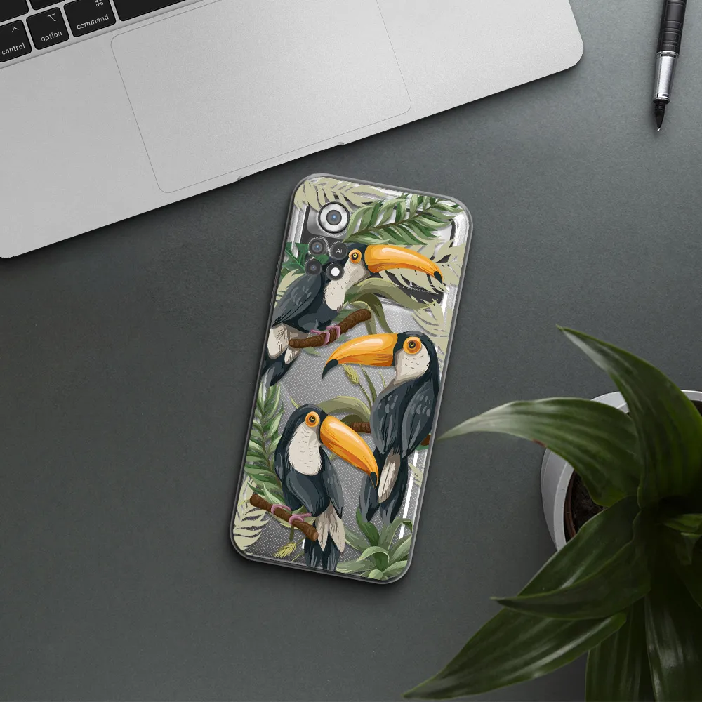 Tropical Bird Xiaomi Poco X4 Pro Clear TPU Case