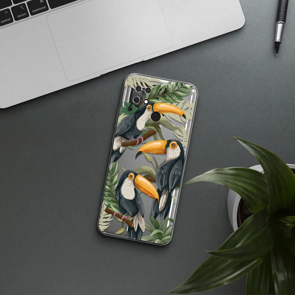 Tropical Bird Xiaomi Redmi 10C Clear TPU Case