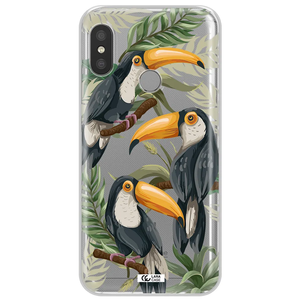 Tropical Bird Xiaomi Redmi 6 Pro Clear TPU Case