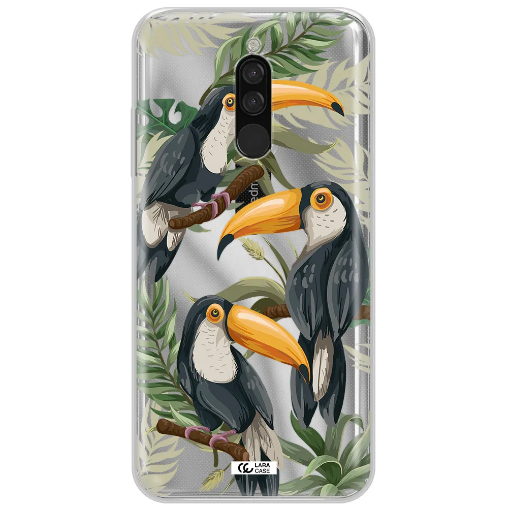 Tropical Bird Xiaomi Redmi 8 Clear Tpu Case