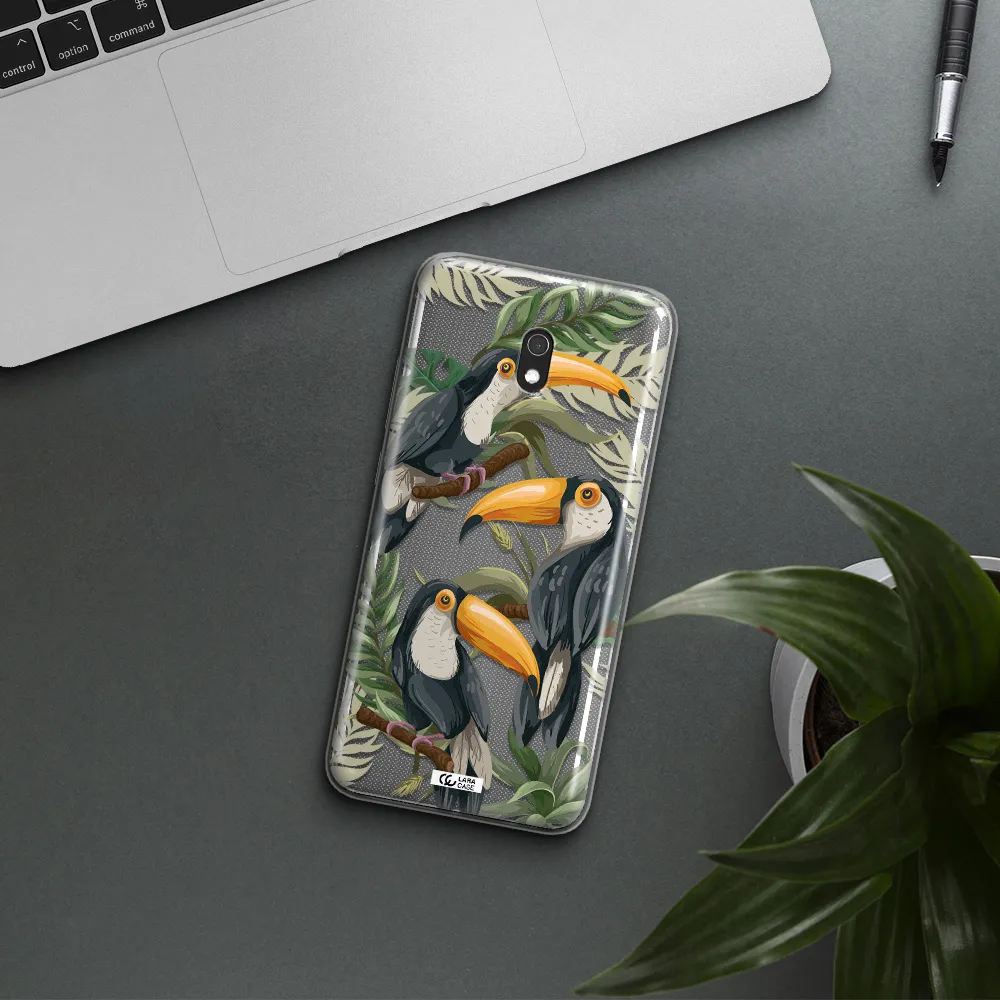 Tropical Bird Xiaomi Redmi 8A Clear TPU Case