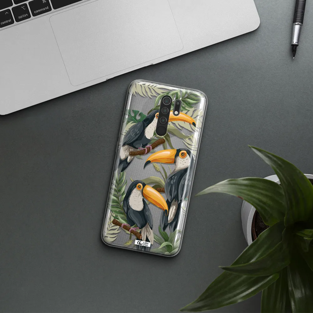 Tropical Bird Xiaomi Redmi 9 Clear TPU Case