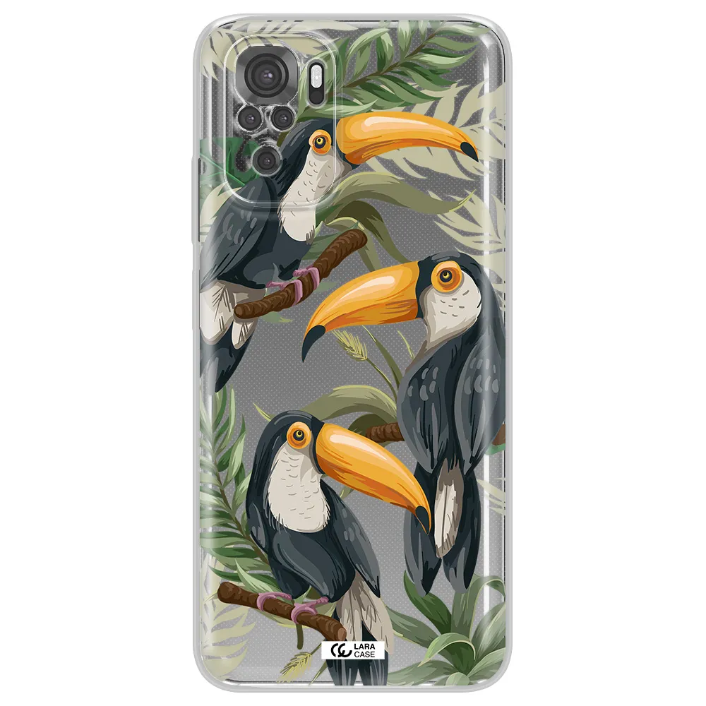 Tropical Bird Xiaomi Redmi Note 10S Clear Tpu Case