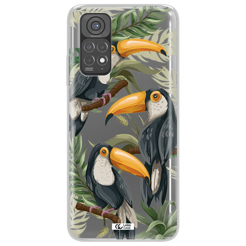 Tropical Bird Xiaomi Redmi Note 11 Clear TPU Case