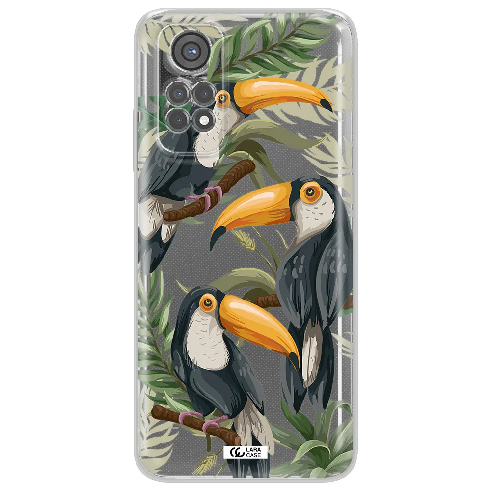 Tropical Bird Xiaomi Redmi Note 11S Clear Tpu Case