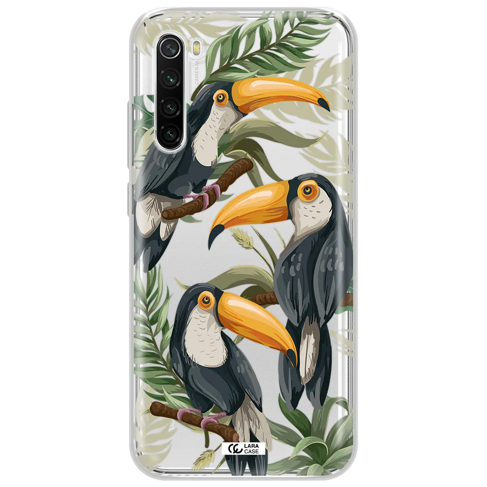 Tropical Bird Xiaomi Redmi Note 8T Clear Tpu Case