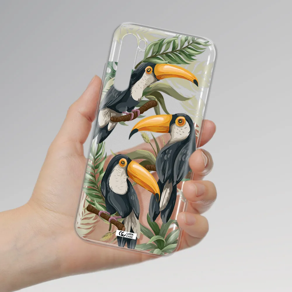 Tropical Bird Xiaomi Redmi Note 8T Clear Tpu Case
