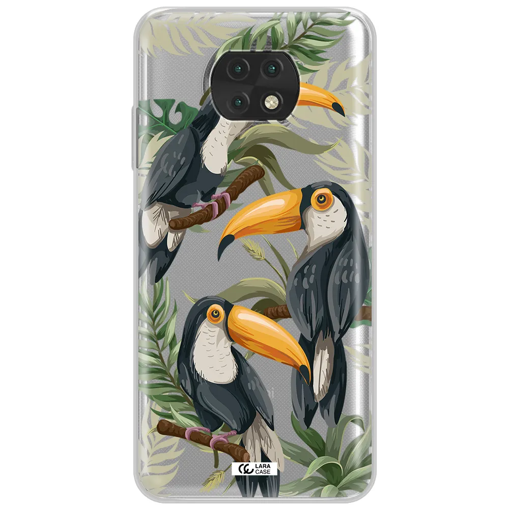 Tropical Bird Xiaomi Redmi Note 9T Clear Tpu Case