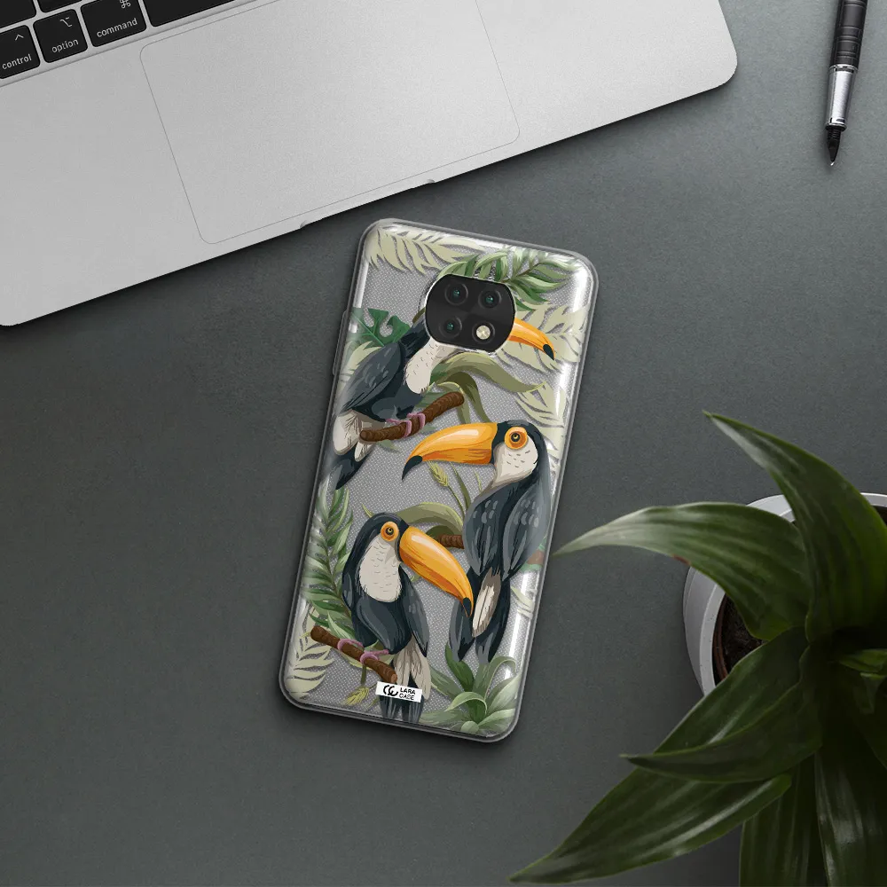 Tropical Bird Xiaomi Redmi Note 9T Clear Tpu Case