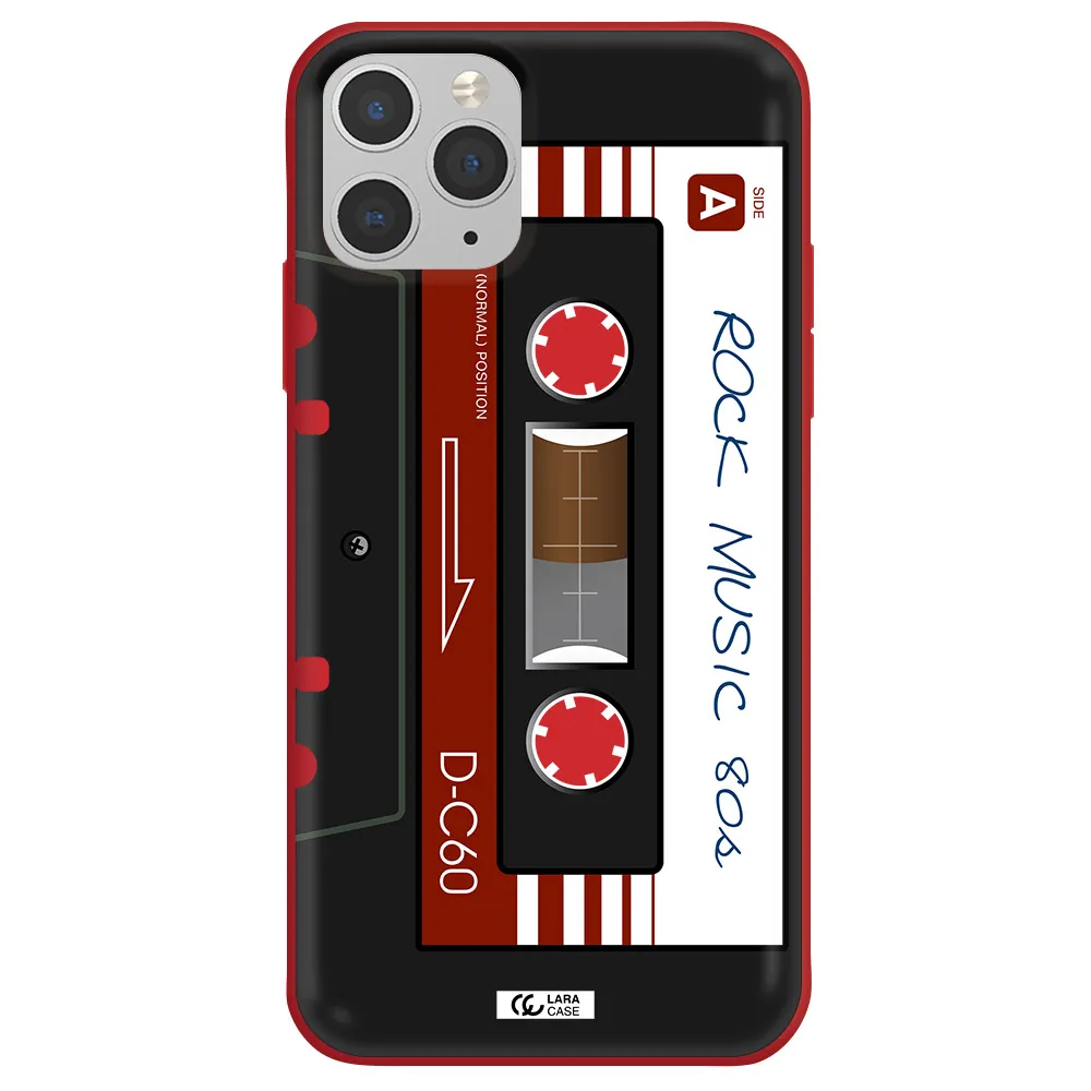 Ruck Music Cassette Apple iPhone 11 pro Silicone Imperial Red Case
