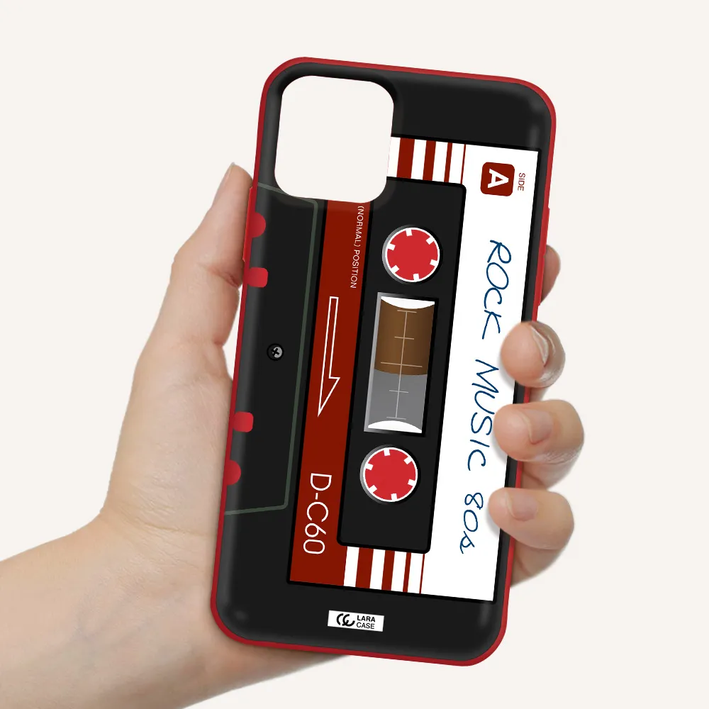 Ruck Music Cassette Apple iPhone 11 pro Silicone Imperial Red Case