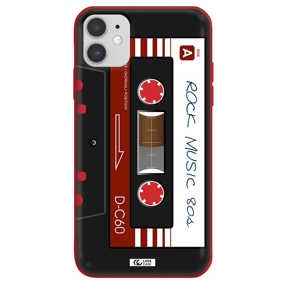 Ruck Music Cassette Apple iPhone 11 Silicone Imperial Red Case