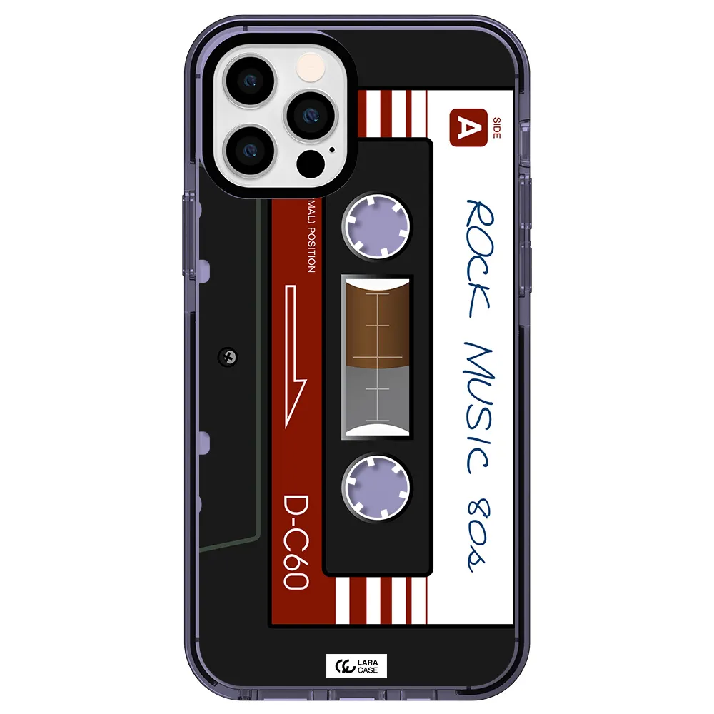 Ruck Music Cassette Apple iPhone 12 pro impact Lilac Case
