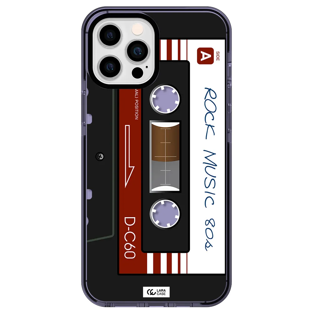 Ruck Music Cassette Apple iPhone 12 pro max impact Lilac Case