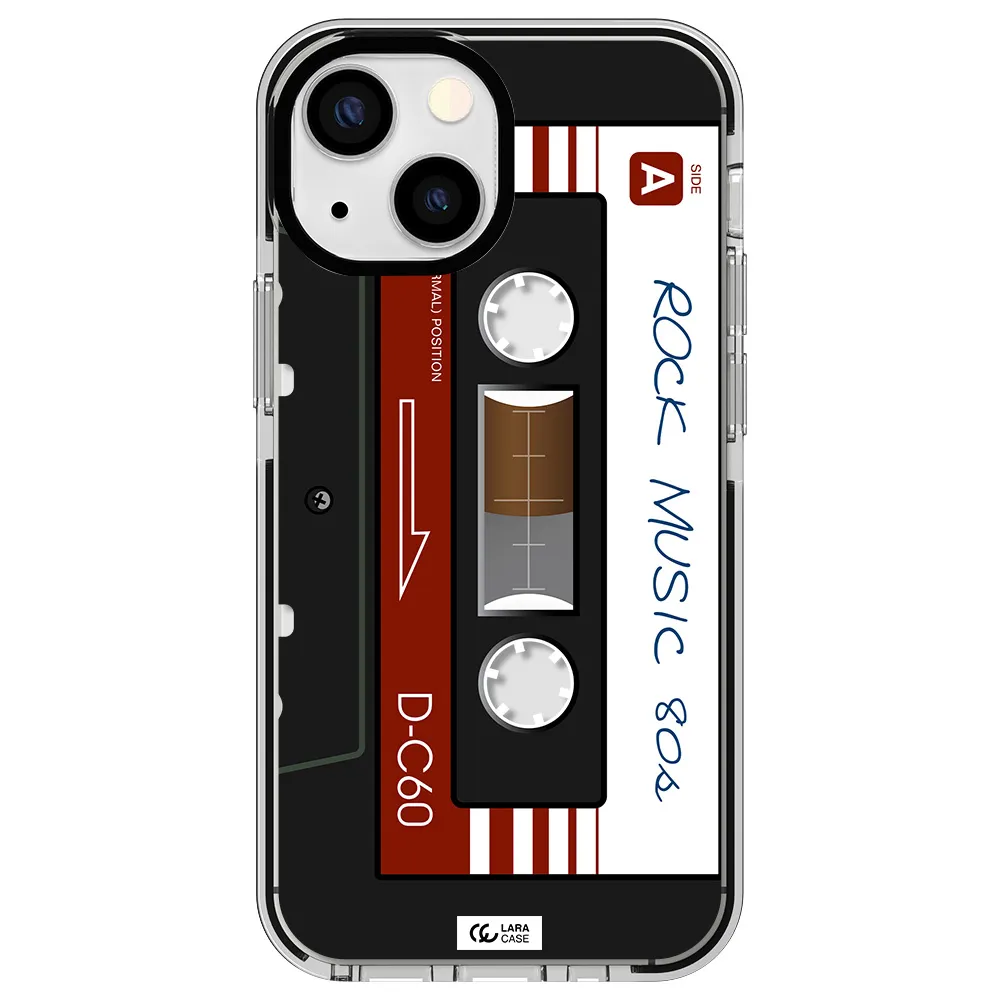 Ruck Music Cassette Apple iPhone 13 mini impact black border Case