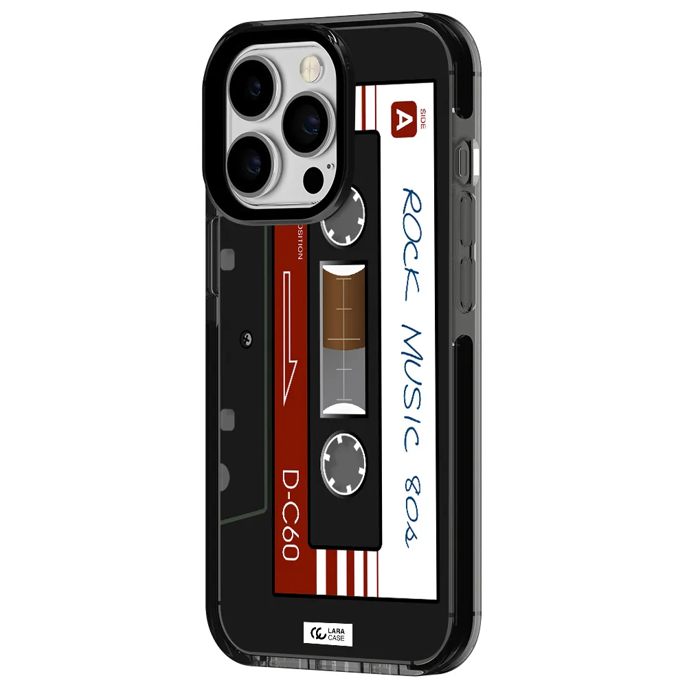 Ruck Music Cassette Apple iPhone 13 Pro impact Smoke Black Case