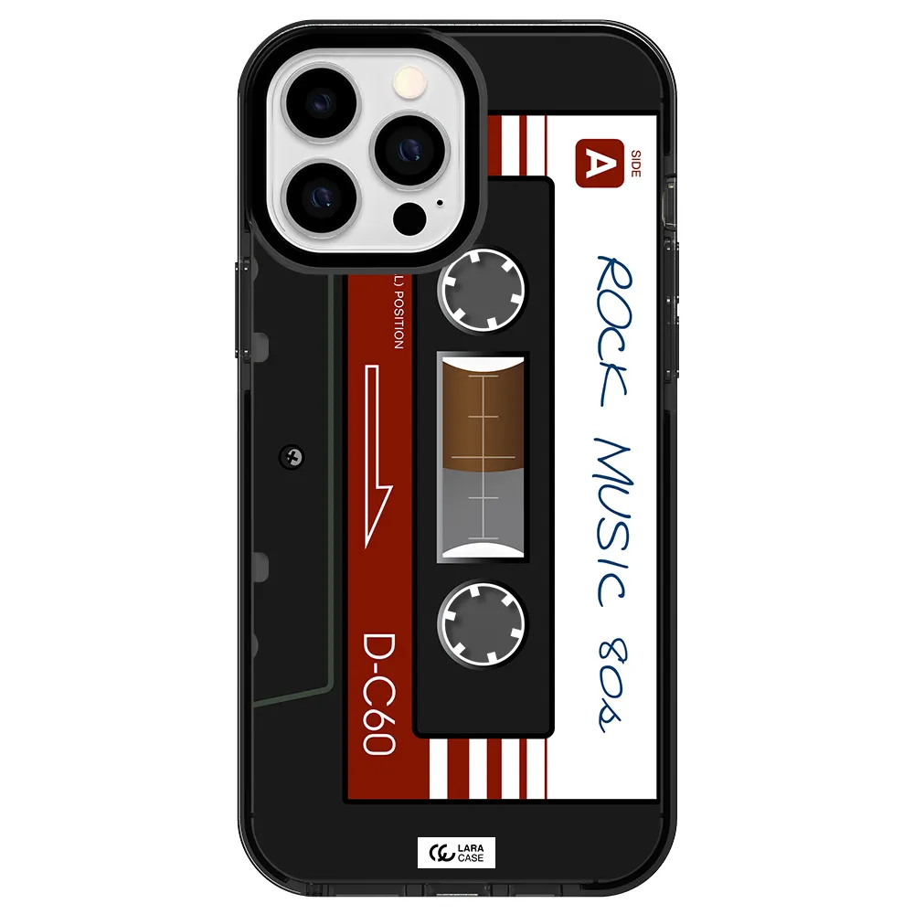 Ruck Music Cassette Apple iPhone 13 Pro Max impact Smoke Black Case