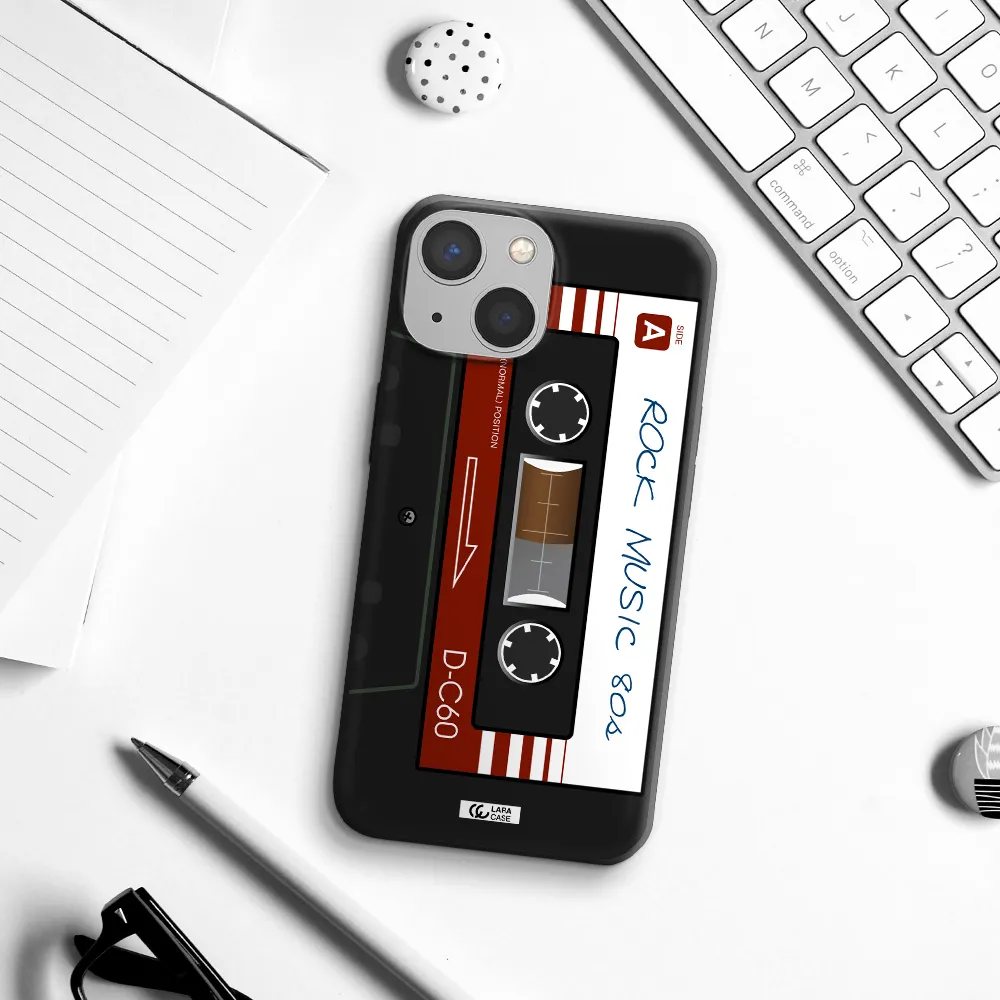 Ruck Music Cassette Apple iPhone 13 Silicone black Case