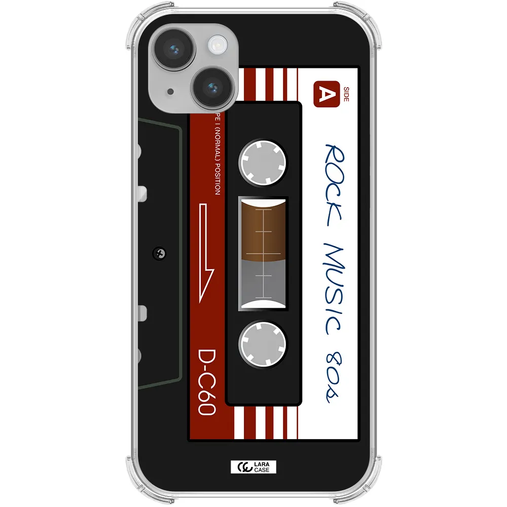 Ruck Music Cassette Apple iPhone 14 plus Clear PC Case