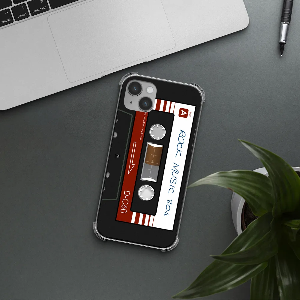 Ruck Music Cassette Apple iPhone 14 plus Clear PC Case