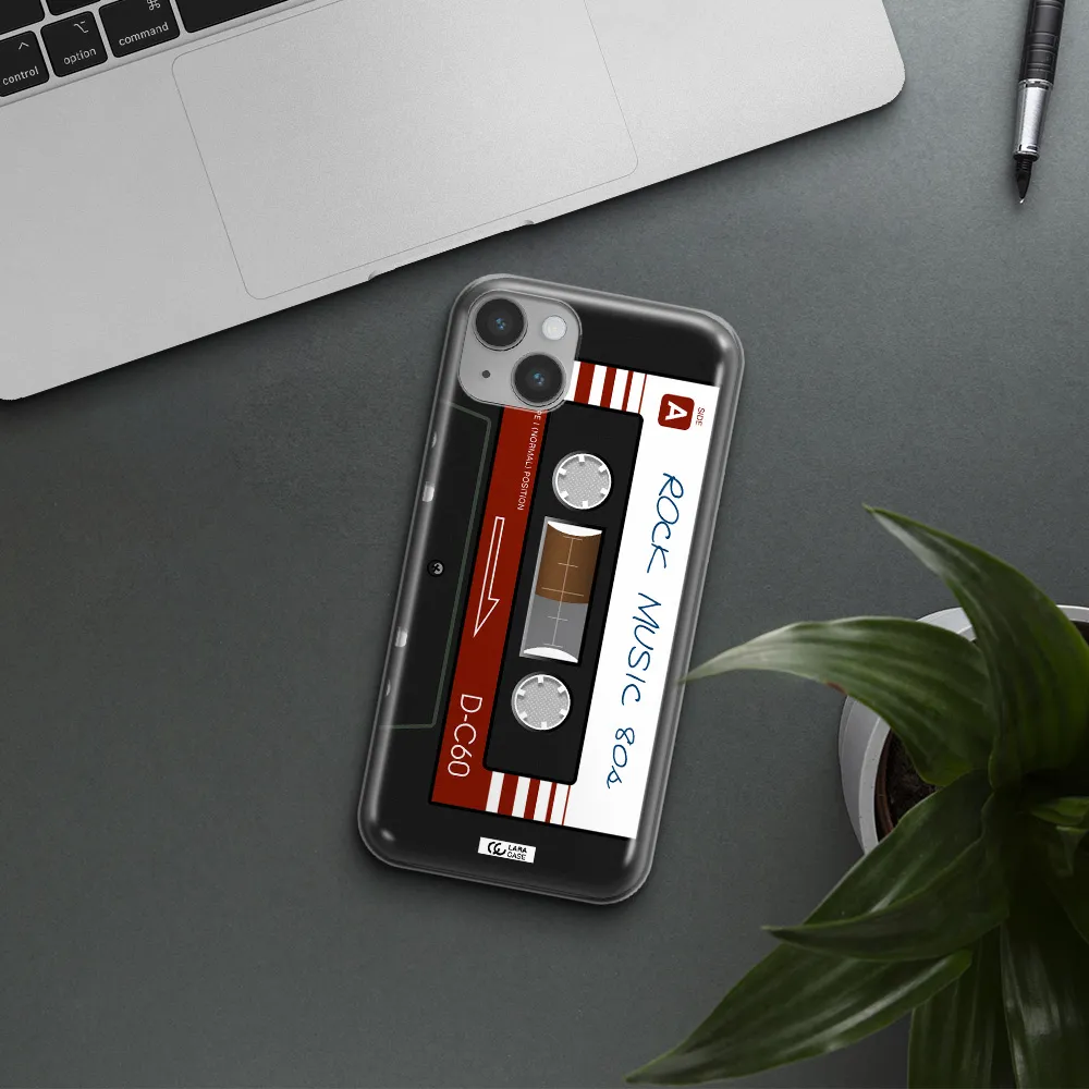 Ruck Music Cassette Apple iPhone 14 plus Clear TPU Case